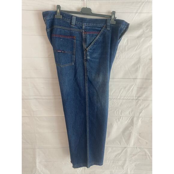 Willie Esco Duns Hip Hop Baggy Straight Fit Blue Jeans Men’s 40Wx28L# - Picture 4 of 9